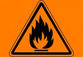 Simbol bahan kimia di samping menunjukan bahwa bahan tersebut besifat mudah terbakar (flammable). Memahami 6 Simbol Keselamatan Kerja Di Laboratorium Biologi Ibs