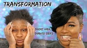 Nothing redundant, only shining on your seductive black hair. Short Hair Shaved Sides Pin Curl Tutorial Youtube