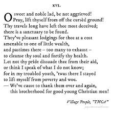 Shakespearian Version Of Ymca Pop Song Lyrics Sonnets Pop Songs