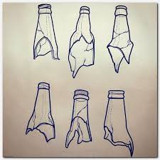 Draw Sketches Artworks Hot Tattoo Broken Bottle Bottle Drawing Tattoos For Women Small