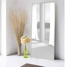 Prop it against a wall or hang it vertically or horizontally (hardware not included). Amazon Com Miruo Full Length Mirror Decor Wall Mounted Mirror Floor Mirror Dressing Mirror Make Up Mirror Bathroom Bedroom Living Room Dining Room Entry Silver 47 X 22 Home Kitchen