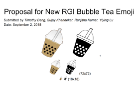 Kumar And Colleagues Win A Place For Bubble Tea At The Emoji Table Bubble Tea Bubbles Emoji