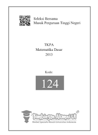Bayar bimbingan belajar binus center secara online hanya di tokopedia! Soal Matematika Dasar Sbmptn Ode 610 Bimbingan Alumni Ui