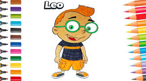 They share the same talent with june (dancing) and helps june and the team pass the army that katschai created. Little Einsteins Colouring Leo Fun Coloring Pages For Kids Youtube