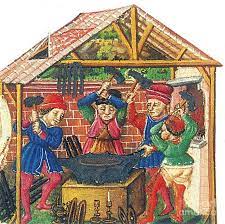 History Photograph Smiths Medieval Tradesmen 15th Century By Photo Researchers In 2021 Medieval Art Medieval 15th Century