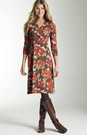 Misses Sale Floral Knit Dress At J Jill Floral Dress Casual Floral Knit Dress Pretty Dresses