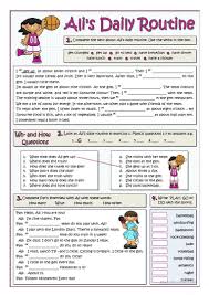 Ali S Daily Routine Worksheet Free Esl Printable Worksheets Made By Teachers Daily Routine Activities Daily Routine Daily Routine Worksheet