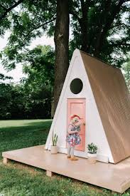 A Frame Playhouse Diy Garten Spielhaus Fur Kinder Diy Playhouse Build A Playhouse Play Houses