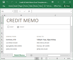 Credit note is a letter send from supplier to customer in order to notify the credit balance has been applied to him or her. Kredit Amp Debit Memo Excel Template