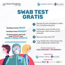 E100 Ayo Swab Test Gratis Mari Kita Bersama Sama Peduli Facebook