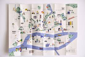 City Guide Nantes Julie Flamingo City Guides Graphiques Maps Carte Cartographie Carte De Nantes