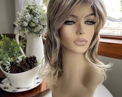 Brooke Short Wig Chic Wig Lots of Layers Medical Wig Fashion Wig Wig  Highlighted Brown and Blonde Chemotherapy Alopecia Lisa Rinna Vibes