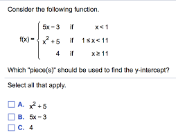 Consider The Following Function 5x 3 X 1 F X If 1 Sx Chegg Com