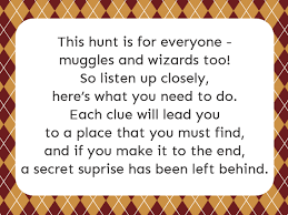 A harry potter neighborhood scavenger hunt. Free Printable Harry Potter Scavenger Hunt Play Party Plan