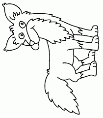 Free printable fox in socks coloring pages. Indi Fox In Socks Color Page