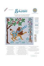 The Lion And The Gnat Fable Pattern Chart