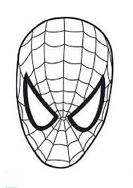 Spider man face template cut out coloring page. How To Draw A Pencil Drawing Of A Mask Wore By Spider Man Within 4 Min Spiderman Coloring Captain America Coloring Pages Spiderman Face