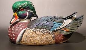 Carving Painting A Wood Duck Drake Wood Ducks Decoy Carving Bird Carving