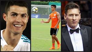 He is a special player because it is difficult to have such a long career in football. Ronaldo Vs Sunil Chhetri Vs Messi Youtube