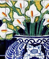 Pin By Elise Marks On Ceramic Obsession Tile Murals Mural Mexican Artwork