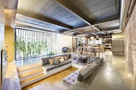 The simple shapes and silhouettes were elevated by the raw materials used to create them. Modern Home Design Idea With Industrial Style And Nature Element Roohome