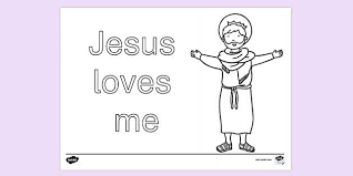 This bible coloring page design belongs to these categories: Free Colouring Page For Jesus Loves Me Colouring Sheets
