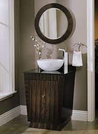 Vessel sink bathroom downstairs bathroom master bathroom modern sink everything is awesome guest bath my house future house powder room. Small Can Be Beautiful Even In The Bath Bathroom Mirrors Diy Small Bathroom Sinks Small Bathroom Vanities