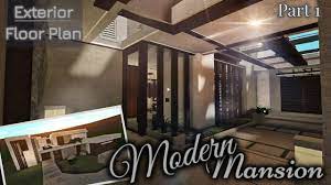 It's really fun, and i am obsessed with it. Modern Mansion Part 1 3 Exterior Floor Plan House Build Bloxburg Roblox Youtube
