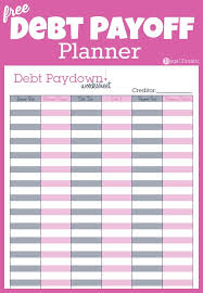 Debt Payoff Planner Free Printable Budget Planner Template Debt Payoff Budgeting Money