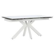 Ids online deluxe glass dining table set 7 pieces modern design with faux leather chair elegant style anti dirt, white 3.8 out of 5 stars 231 $289.00 $ 289. Salerno Extending Marble Dining Table Barker Stonehouse