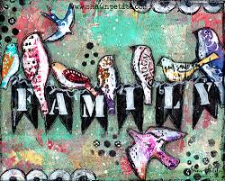 из чего же из чего же сделаны наши девчонки Family Gelli Prints And Some Go To Supplies With Images Family Bird