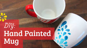 A coffee mug can simply serve as a glass for a hot drink, or as kitchen decor that is really special. Diy Hand Painted Mug Sea Lemon Youtube