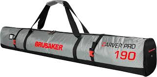 BRUBAKER Carver Tec Pro Skidväska - Vadderad Silver/Röd