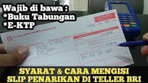 Isi cabang unit bank tempat anda transaksi; Cara Mengisi Slip Penarikan Di Teller Bri Youtube