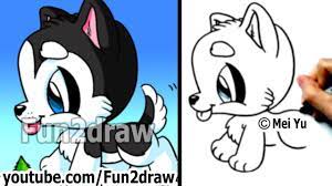 Husky Puppy How To Draw A Dog Simple Drawing Tutorial Best Drawing Channel Fun2draw Youtube Email a photo of your art: