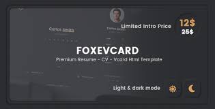 Download them, add your content, and customize them to your liking. Free Download Free Download Foxevcard Premium Resume Cv Html Template Nulled Latest Version