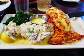 Massive Lobster Tail W Mashed Taters At Pappadeaux Seafood Kitchen In San Antonio Texas Seafood Kitchen Pappadeaux Seafood Lobster Tails