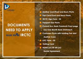 Irctc Registration Can Be Done With Lepay Dcouments Required To Apply For Irctc How To Apply Aadhar Card Bank Statement