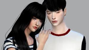 Sims4 asian eyelid korean ver . 23 Korean Hair Sims 4 Cc Important Ideas