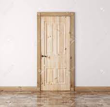 Interior With Classic Natural Pine Wood Door Stock Photo Picture And Royalty Free Image Image 46934265