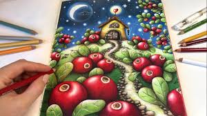 I have created a few hundred hand drawn pictures for you to download, print, and fill with beautiful colors. Berries Drawing With Colored Pencils Berryland Part 2 Carovne Lahodnosti Magical Delights Youtube