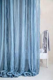 Light Blue Sheer Linen Curtains Azure Delicate And Light Etsy Sheer Linen Curtains White Linen Curtains Linen Curtains