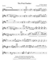 The Pink Panther Alto Saxophone By Henry Mancini Digital Sheet Music For Individual Part Lead Sheet Sheet Music Single Download Print H0 207761 651575 Sheet Music Plus