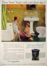 The sturdy and durable, wood box features a generous sized slot on the rounded top for easy collection of cards, and the box opens up for easy access to cards when you swing open the metal locking clasp. 1926 Standard Plumbing Ad Kids Play In Bathroom Vintage Hardware Paint Ads Kids Playing Girls Bathroom Design Vintage Advertisements