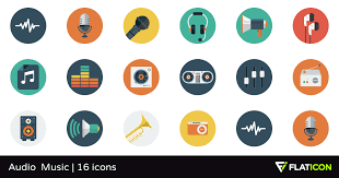 16 Free Vector Icons Of Audio Music Designed By Flat Icons