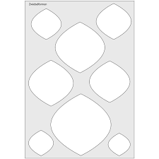 Nur die balkenbreite ist für die wahl des schablonenmodells entscheidend. Waben Schablone Inkl Anleitung Klebevorlage Din A4 Zwiebelformen Schablonen Handwerk Und Basteln Basteln