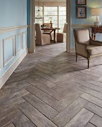 A Real Wood Look Without The Wood Worry Wood Plank Tiles Make The Perfect Alternative For Wood Floors Create Interest B Flooring Wood Plank Tile Floor Design