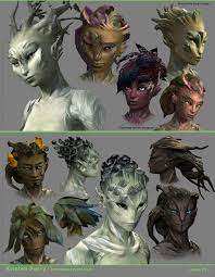 Artstation Designing And Redesigning The Sylvari Guild Wars 2 Kristen Perry Guild Wars Guild Wars 2 Science Fiction Art Retro