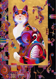 Pythagorus Cat Greeting Card For Sale By Bob Coonts Cat Painting Cat Art Art