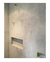 Bathroom Finished In Venetian Plaster Archi And Concrete By Novacolor Applied By Renaissance Decor Melbourne Venetian Plaster Concrete Wall Renaissance Jobs